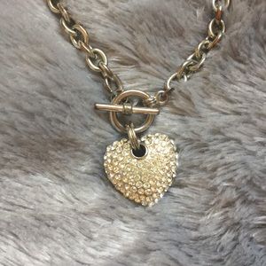diamond heart necklace